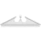 Ekena Millwork Acorn Architectural Grade PVC Combination Pediment, 80"W x 26-7/8"H x 2-3/4"P (Pitch 6/12) PEDPC080X270ACR00 - alternate 4